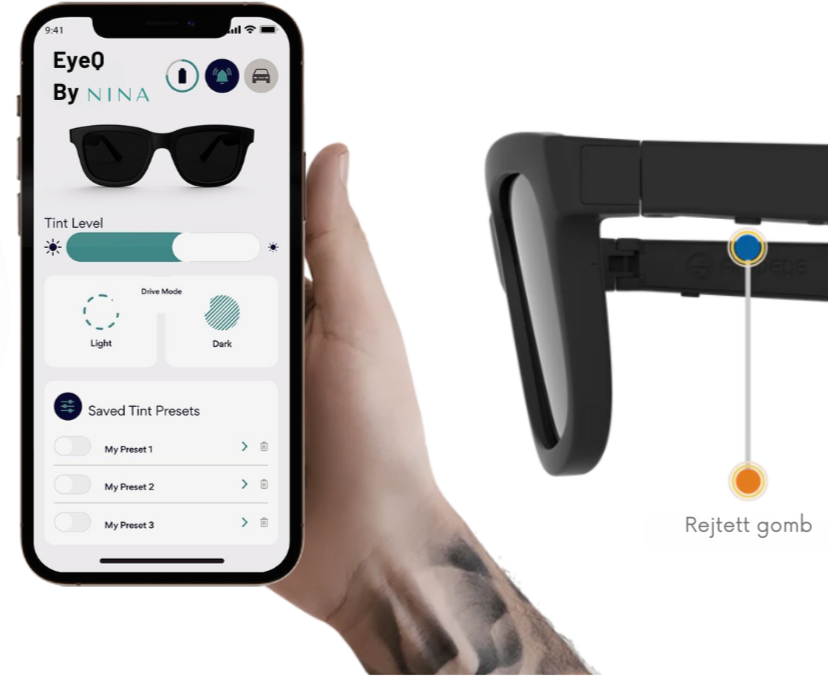 EyeQ – Occhiali da sole intelligenti con tonalità regolabile e audio integrato 🔥Approfitta dello sconto esclusivo!🔥